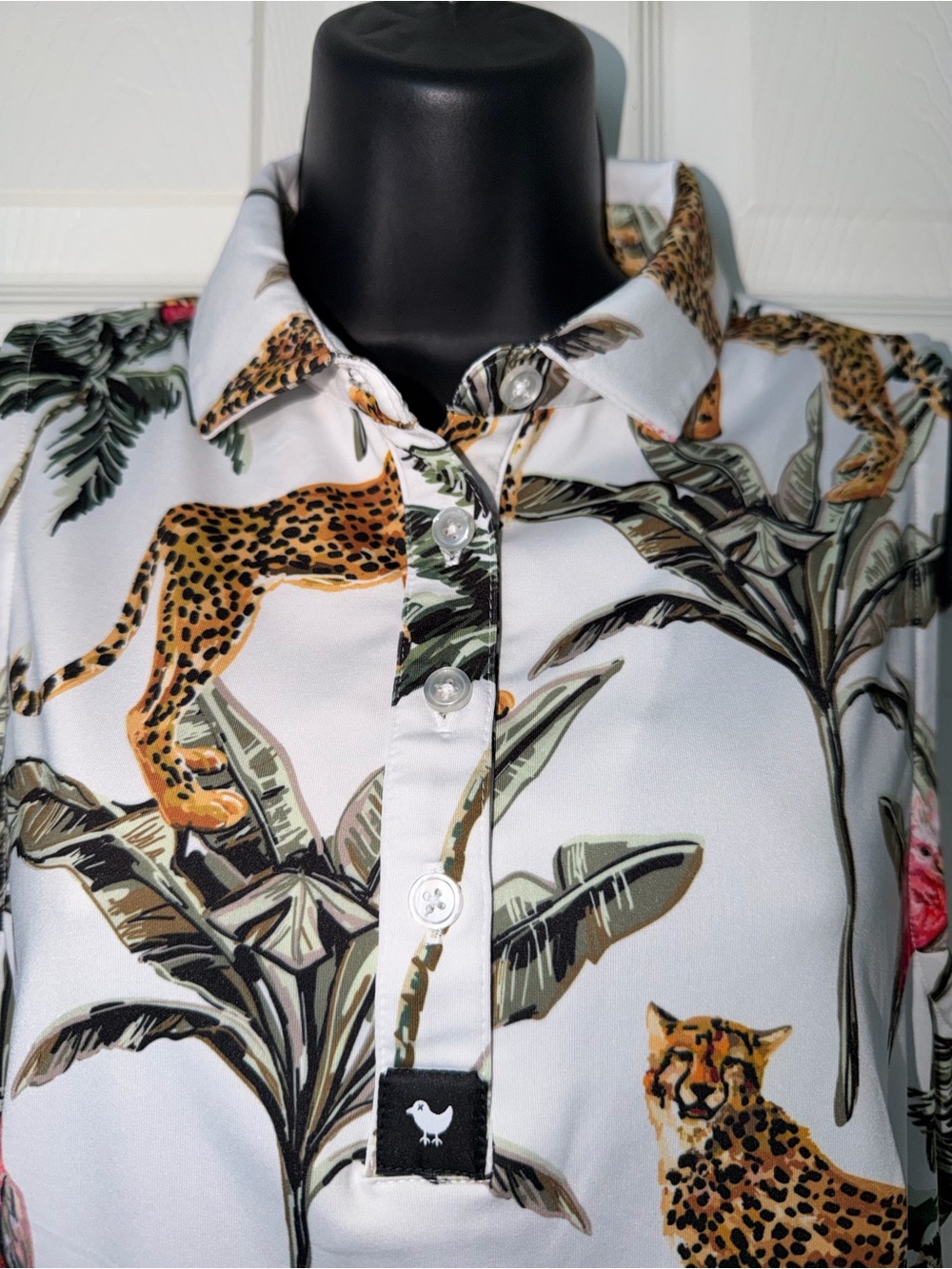 Bad Birdie Wildlife Women's Sleeveless Golf Polo Shirt - Picture 3 of 8